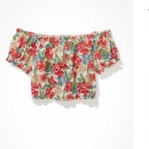 NWT American Eagle Off-The-Shoulder Puff Sleeve Top Size: M